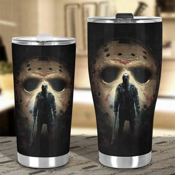 halloween car accessories custom car tumblers cup jason voorhees dif82