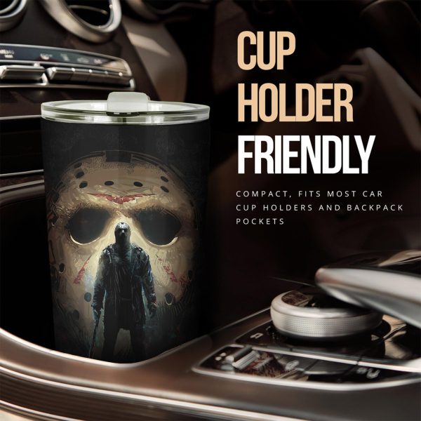 halloween car accessories custom car tumblers cup jason voorhees fucqr