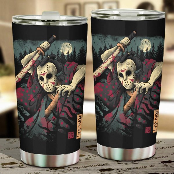 Halloween Car Accessories Custom Car Tumblers Cup Jason Voorhees