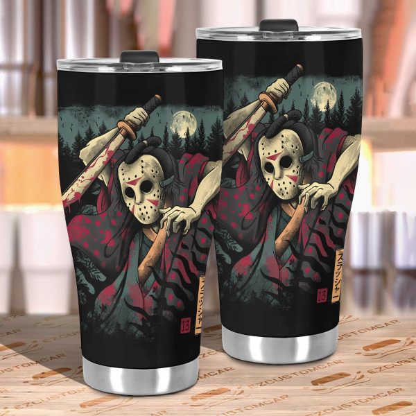 halloween car accessories custom car tumblers cup jason voorhees samurai xivzi