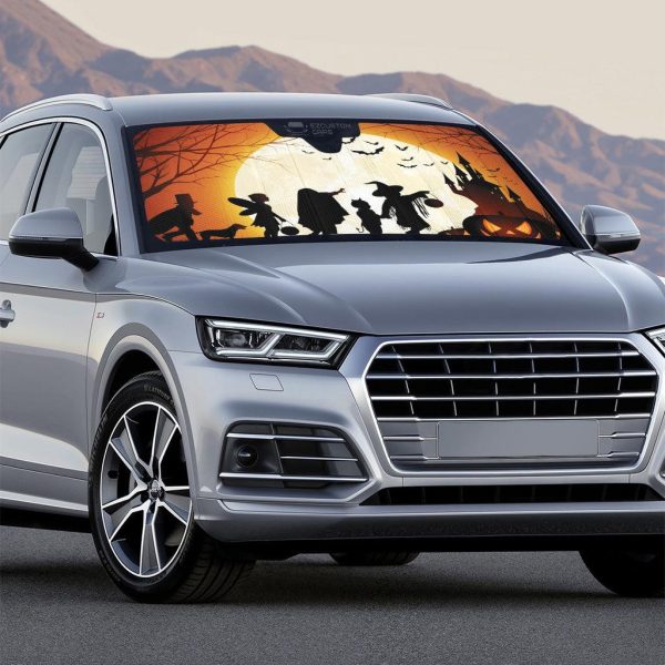Halloween Car Accessories Custom Car Windshield Sun Shade Halloween Characters