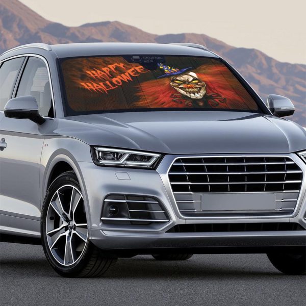 halloween car accessories custom car windshield sun shade happy halloween lrh4q