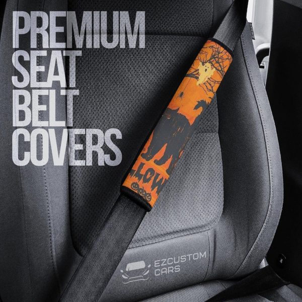 halloween car accessories custom seat belt covershalloween cat and owl shn9c