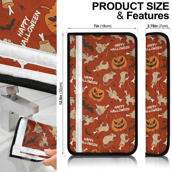 halloween car accessories custom seat belt covershappy halloween pattern ajyac