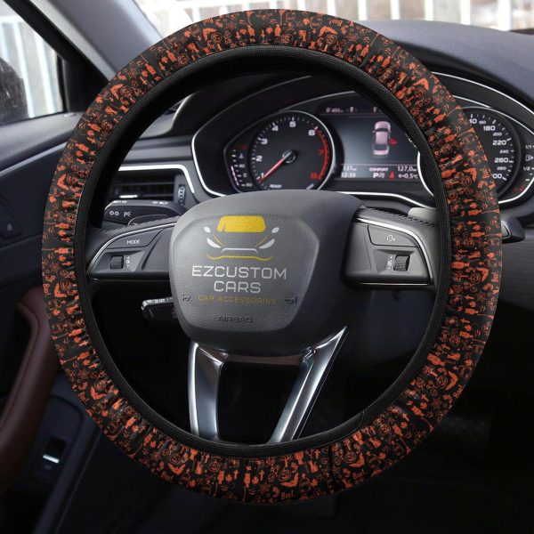 halloween car accessories steering wheel cover halloween boo parttern noo9j