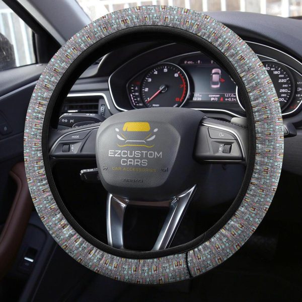 halloween car accessories steering wheel cover halloween jack sally pattern 3savj