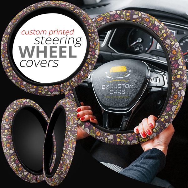 halloween car accessories steering wheel cover halloween party ecmja
