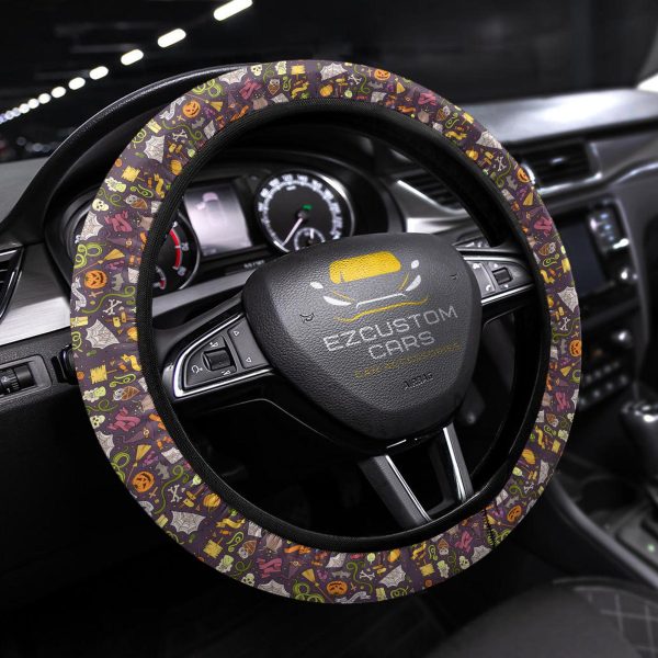 Halloween Car Accessories Steering Wheel Cover Halloween Party