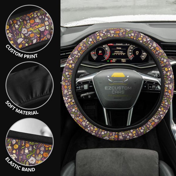 Halloween Car Accessories Steering Wheel Cover Halloween Party