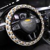Halloween Car Accessories Steering Wheel Cover Halloween Pumpkin and Bat