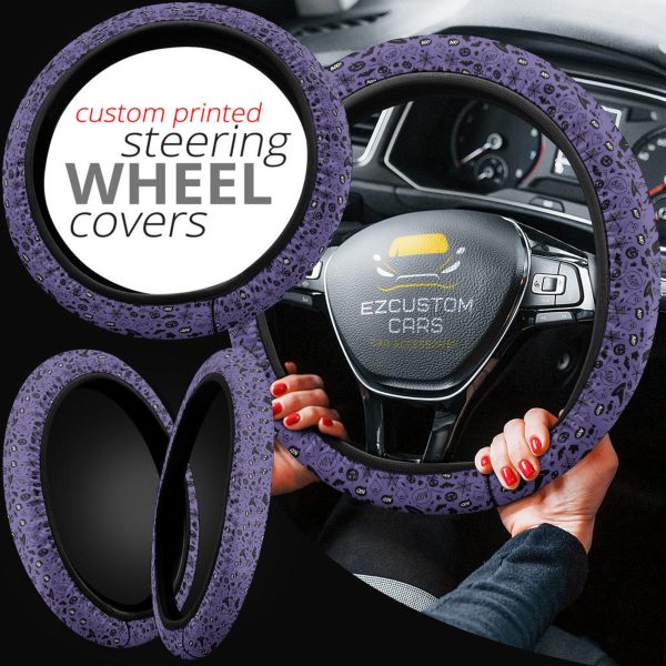 halloween car accessories steering wheel cover halloween purple uffey
