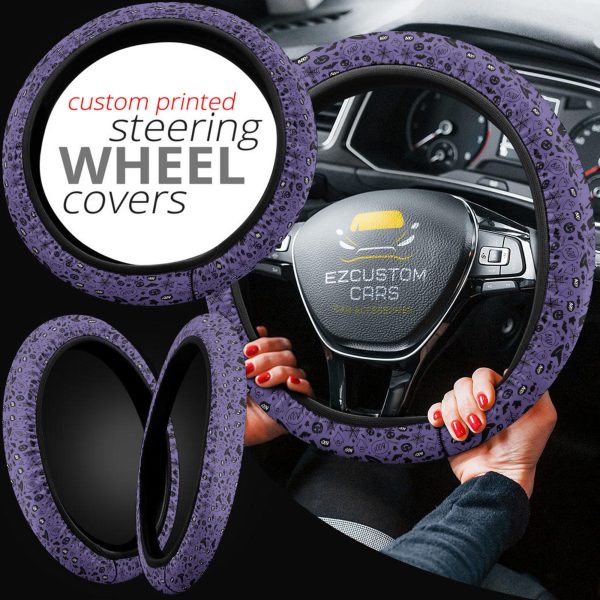 halloween car accessories steering wheel cover halloween purple vltqj
