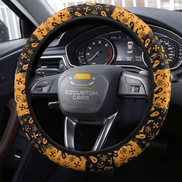 halloween car accessories steering wheel cover halloween symbols ibjta