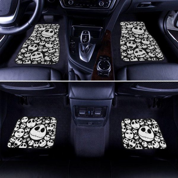 halloween ghost emoticon face pattern car floor mats jmspt