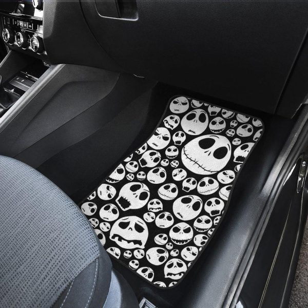 halloween ghost emoticon face pattern car floor mats n0ti6