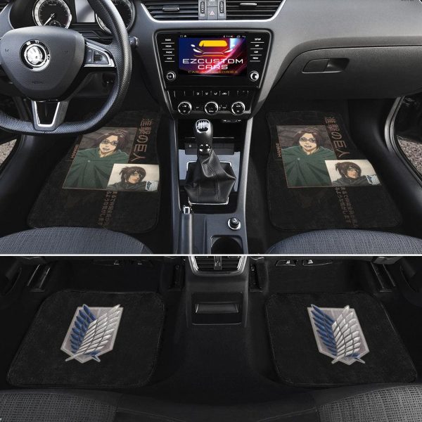 hange zoe car floor mats attack on titan jrp3p