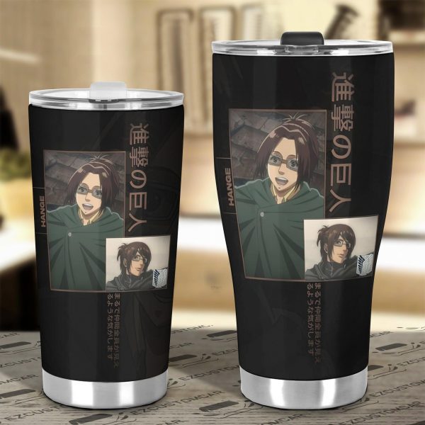 hange zoe car tumbler cup attack on titan amh4d