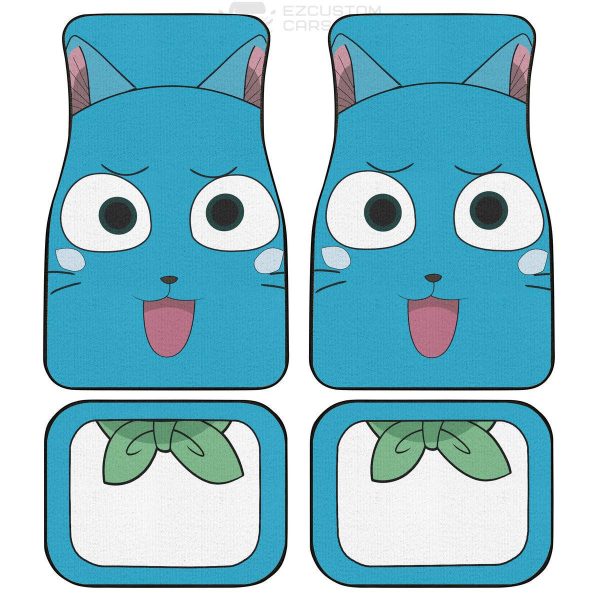 Happy Fairy Tail Car Floor Mats Custom