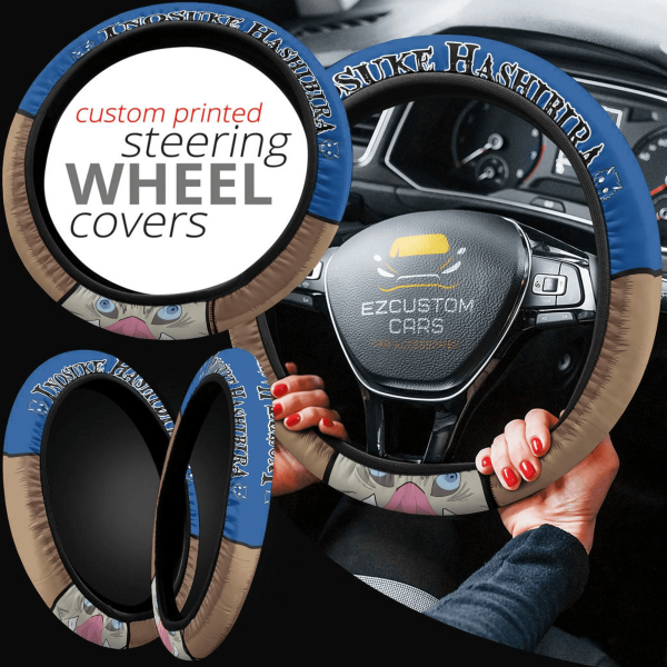 hashibira inosuke anime steering wheel cover custom anime demon slayer car accessories znydw