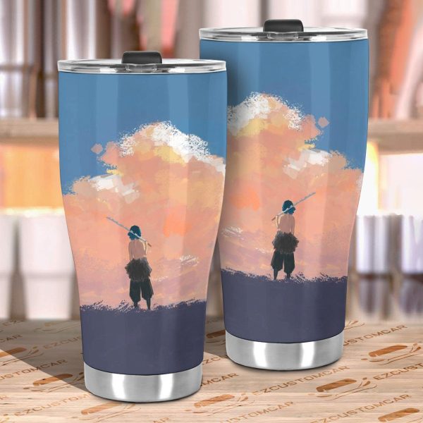 hashibira inosuke car tumbler cup demon slayer anime car accessories ktpvl