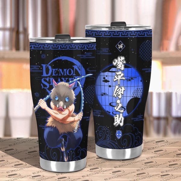 hashibira inosuke travel mug ideal tumbler for your demon slayer collections pxzww