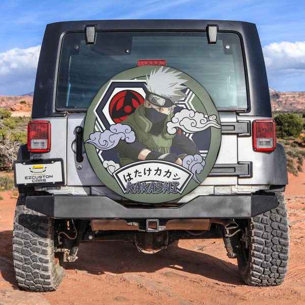hatake kakashi custom car accessories naruto anime spare tire cover hjrmg