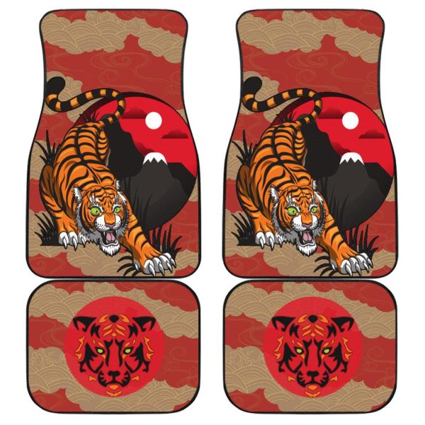 Fight Tiger Car Floor Mats Custom Tiger Car Accessories