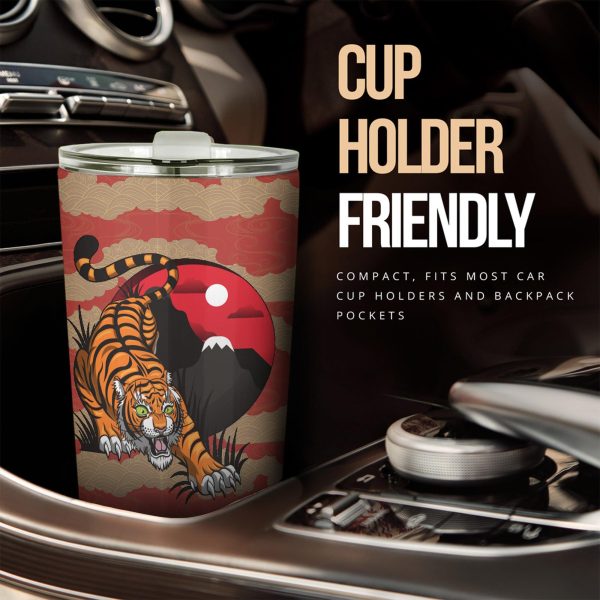 Hidden Tiger Car Tumbler Cup Custom Tiger Car Accessories