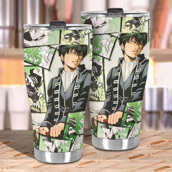 hijikata toushirou gintama car tumbler cup anime car accessories mixed manga style fq4e2