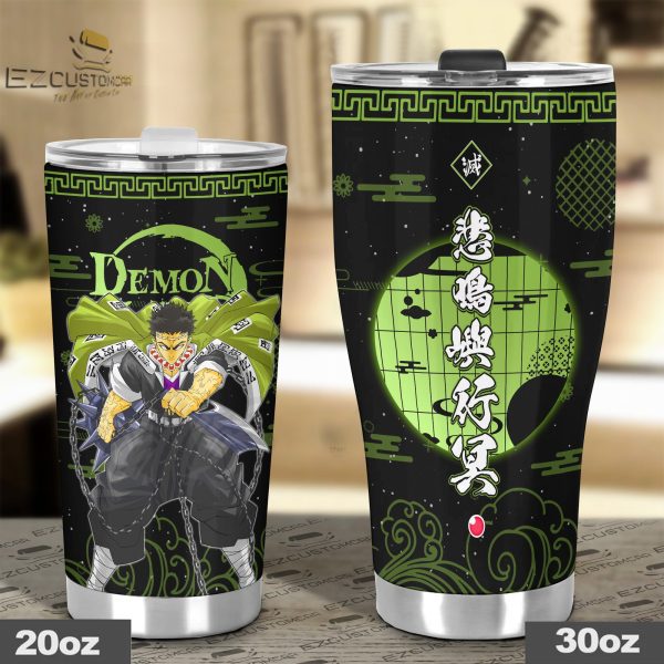 himejima gyoumei travel mug ideal tumbler for your demon slayer collections rleux