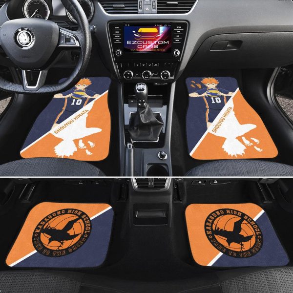 hinata car floor mats custom anime haikyuu car accessories uzcgd