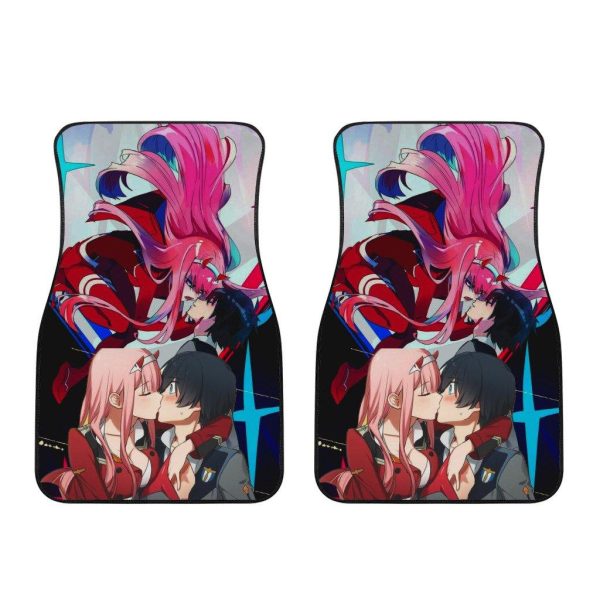 Hiro x Zero Two Darling In The Franxx Anime Car Floor Mats Fan Gift