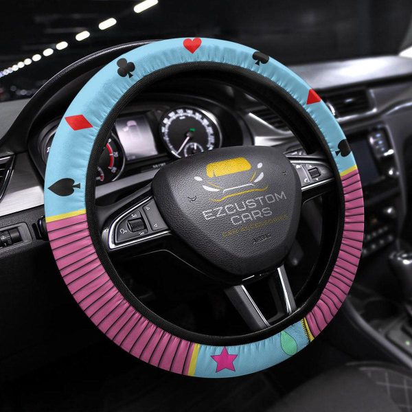 Hisoka Anime Steering Wheel Cover Custom Anime Hunter x Hunter Car Accessories