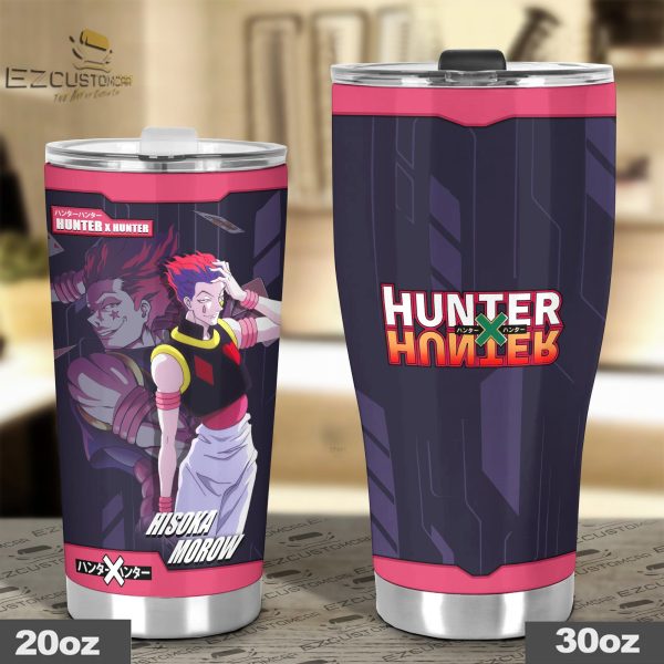 hisoka morow travel mug gift idea for hunter x hunter fans wyohr