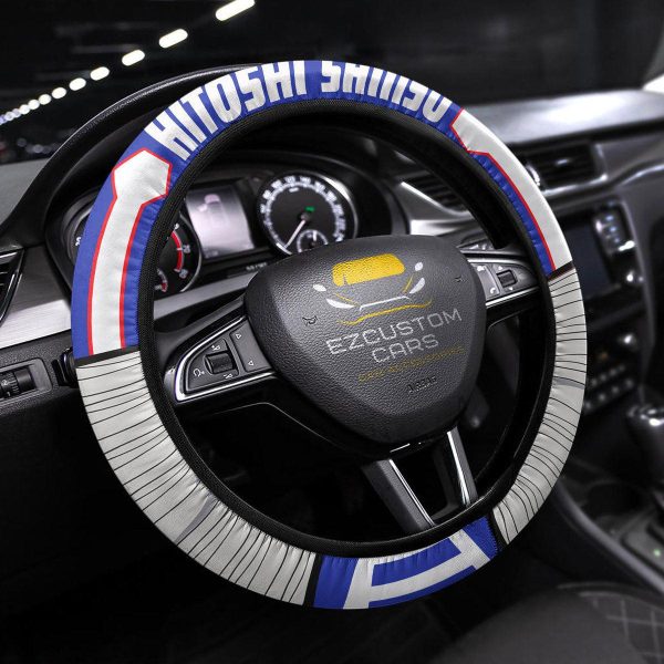 Hitoshi Shinso My Hero Academia Anime Steering Wheel Cover Custom Anime Car Accessories