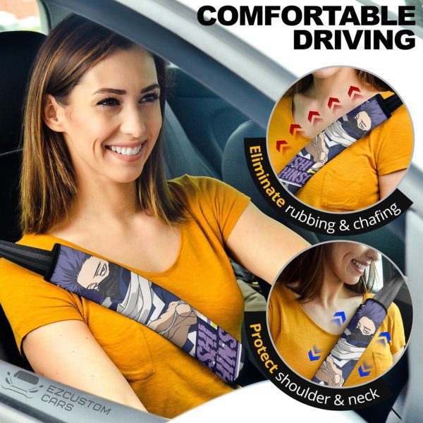 Hitoshi Shinso Seat Belt Covers Custom My Hero Academia Anime Car Accessories