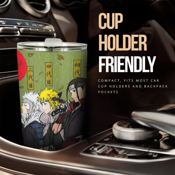 Hokage Village Stainless Steel Tumbler Naruto Anime Car Accessories