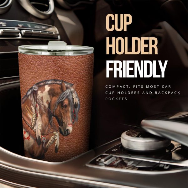 Horse Dreamcatcher Car Tumbler Cup Custom Horse Car Accessories