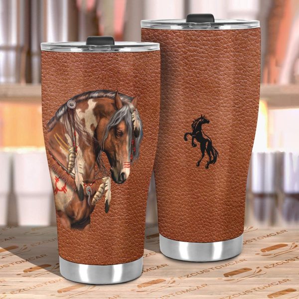 horse dreamcatcher car tumbler cup custom horse car accessories vmphq