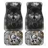 Howling Wolf Car Floor Mats Custom Animal Car Accessories