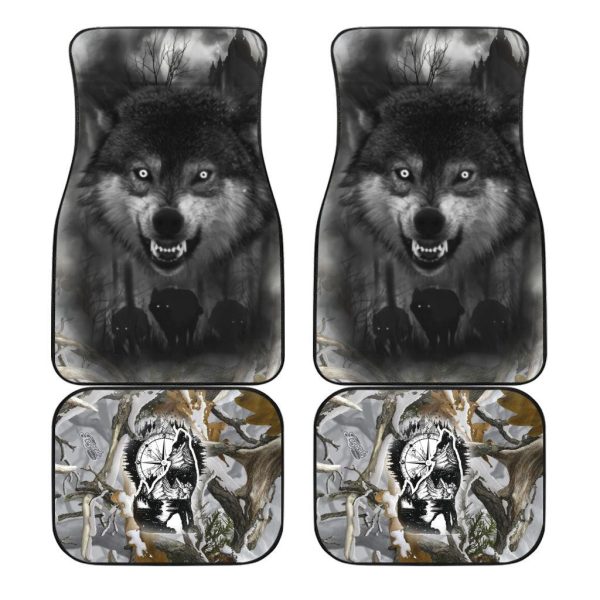Cold Wolf Car Floor Mats Custom Animal Car Accessories