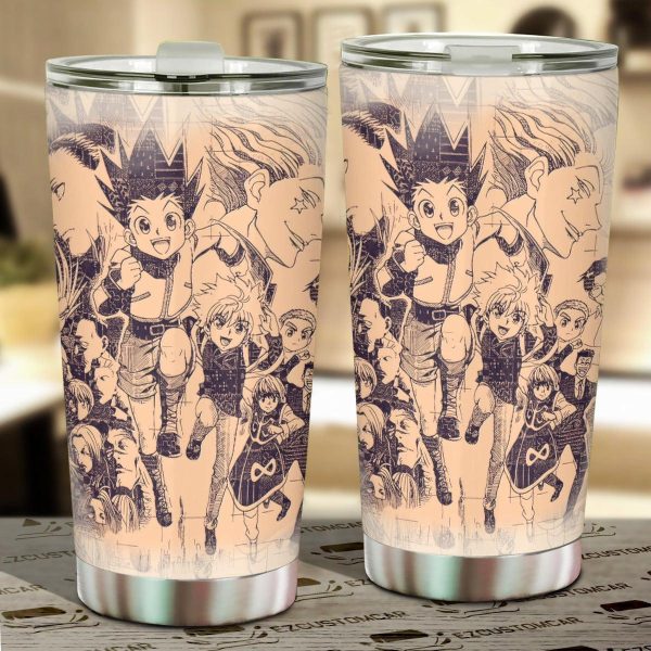 Car Tumbler Cup Gon Freecss Custom Hunter x Hunter Anime Car Accessories
