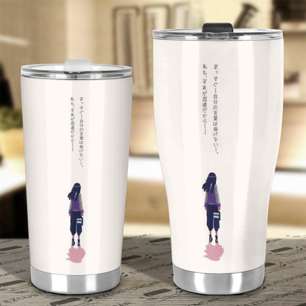 hyuga hinata car tumbler cup naruto wvwqz