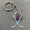 Inosuke Car Accessories Custom Anime Demon Slayer Swords Keychains