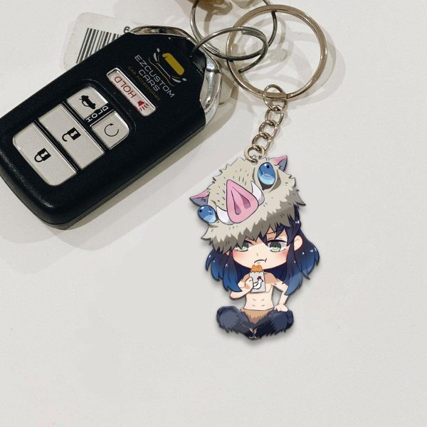 inosuke custom keychains demon slayer anime car accessories uzysw