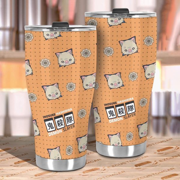 inosuke hashibira car tumbler cup demon slayer anime car accessories 8i7pi