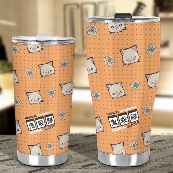 inosuke hashibira car tumbler cup demon slayer anime car accessories mdjsn