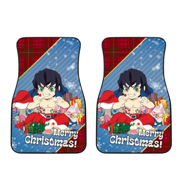 inosuke hashibira demon slayer anime car floor mats christmas car accessories zqzdu