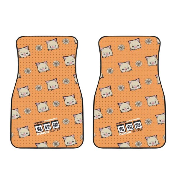 Inosuke Hashibira Demon Slayer Car Floor Mats 1 inosuke hashibira demon slayer car floor mats dinoh