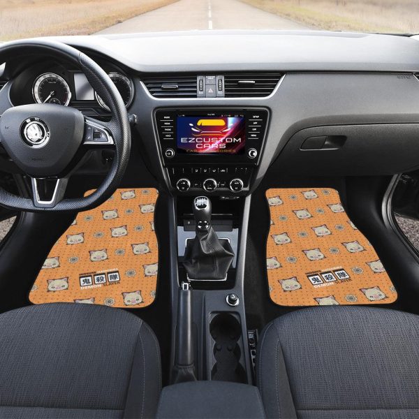 Inosuke Hashibira Demon Slayer Car Floor Mats 3 inosuke hashibira demon slayer car floor mats zoynb